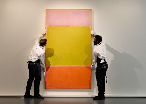 Rotko gleznu izsolē Ņujorkā pārdod par 82,5 miljoniem ASV dolāru