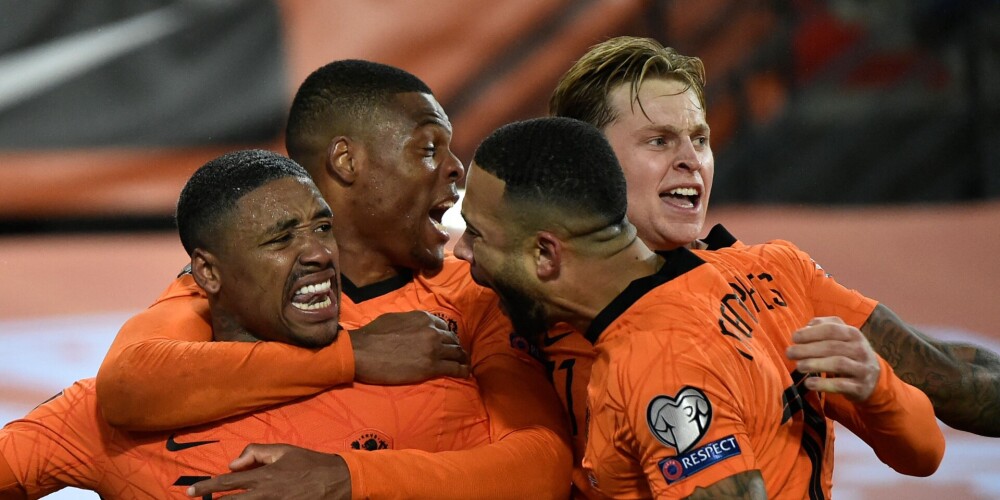 Nīderlandes futbolisti brauks uz Pasaules kausu; norvēģiem Katara ies secen