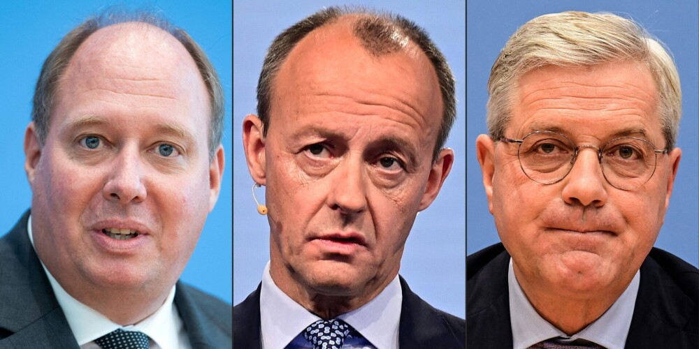 Uz CDU līdera amatu kandidēs Mercs, Retgers un Brauns