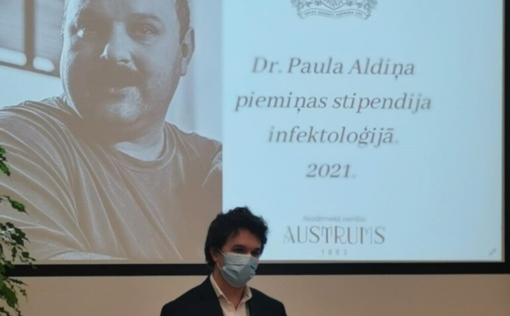 Mūžībā aizsauktā PSKUS ārsta Paula Aldiņa piemiņas stipendiju saņem epidemiologs Ņikita Trojanskis