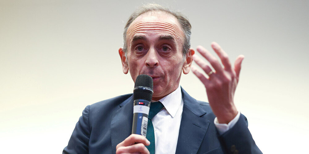 Francijas galēji labējais komentētājs un potenciālais kandidāts prezidenta vēlēšanās Ēriks Zemūrs