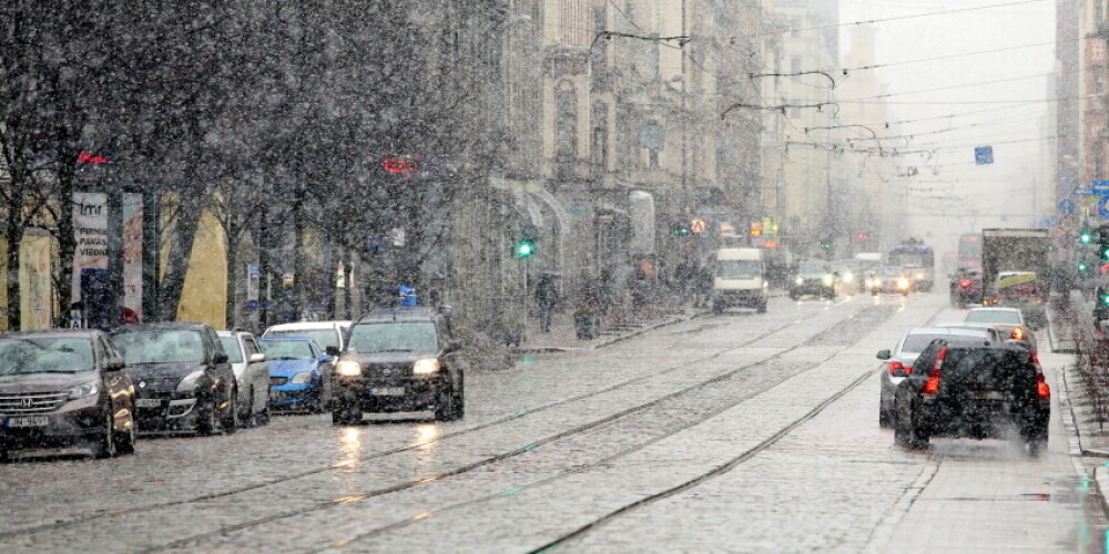 В пятницу в Латвии местами ожидается дождь и мокрый снег