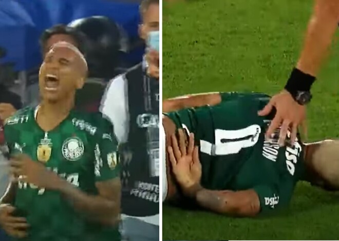 Самая смешная симуляция года: футболист притворился травмированным после похлопывания арбитра