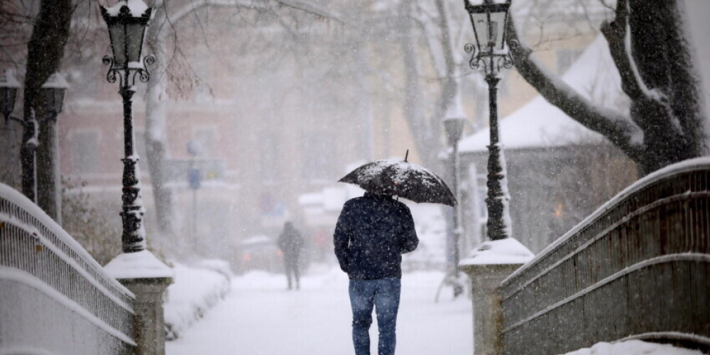 В четверг в Латвии вновь ожидается сильный снег