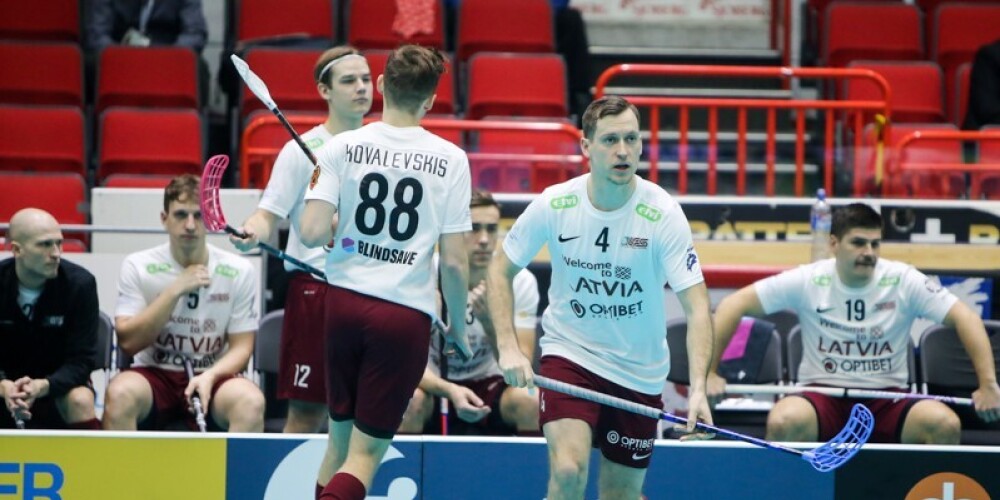 Latvijas vīriešu florbola izlasei pasaules čempionātā neizdodas uzvarēt dāņus