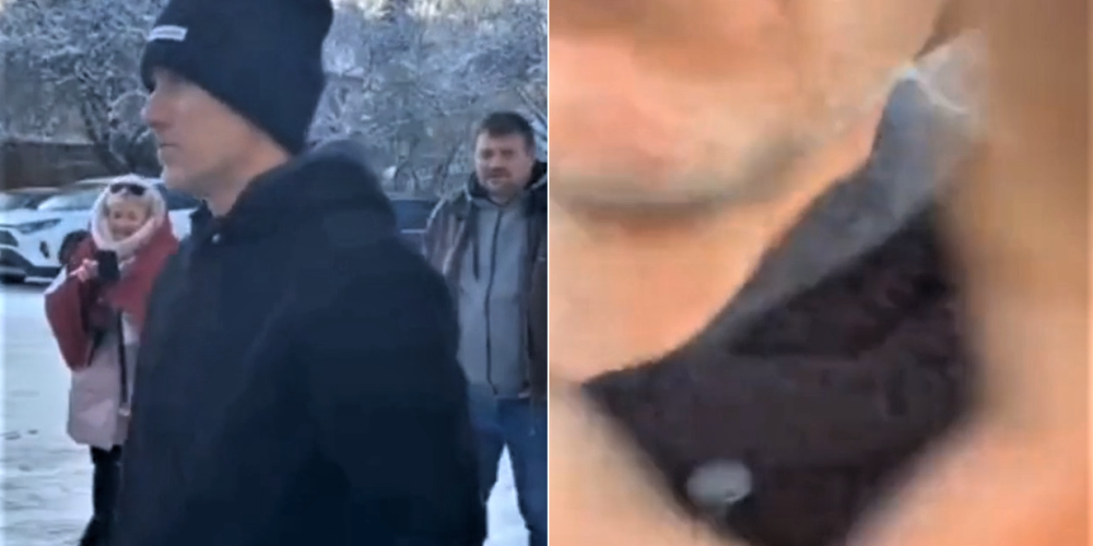 Aldis Gobzems, sava politiskā aģitācijas pasākuma laikā, Dobelē.