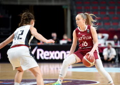 Latvijas sieviešu basketbola izlases spēlētāja Ilze Jākobsone.