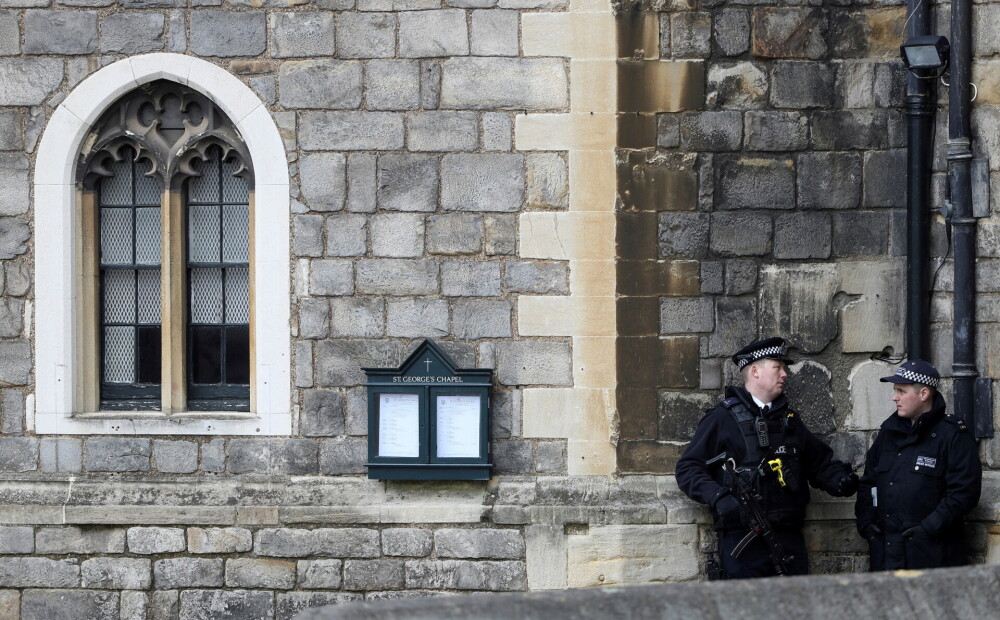 A young man with a crossbow has been detained in the territory of Windsor Castle