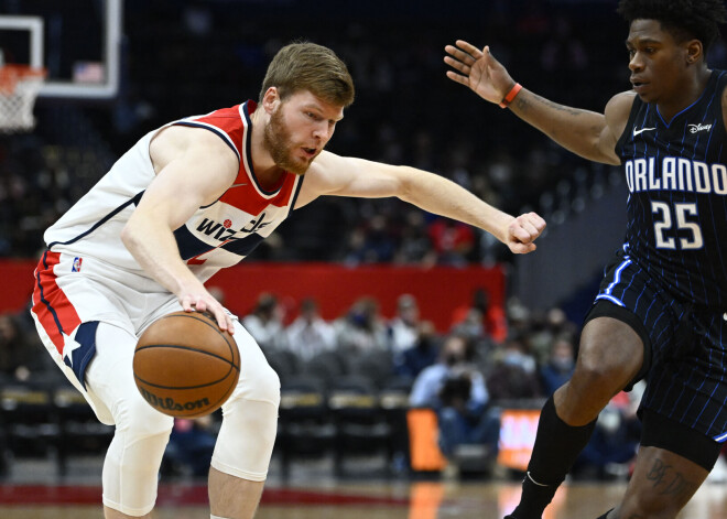Bertāns "Wizards" uzvarā paliek bez punktiem; "Mavericks" bez Porziņģa piedzīvo zaudējumu