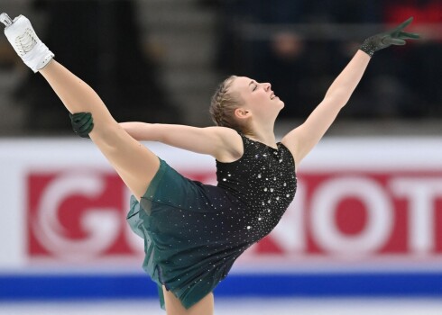 Фигуристка из Эстонии Нина Петрыкина заняла восьмое место на чемпионате Европы