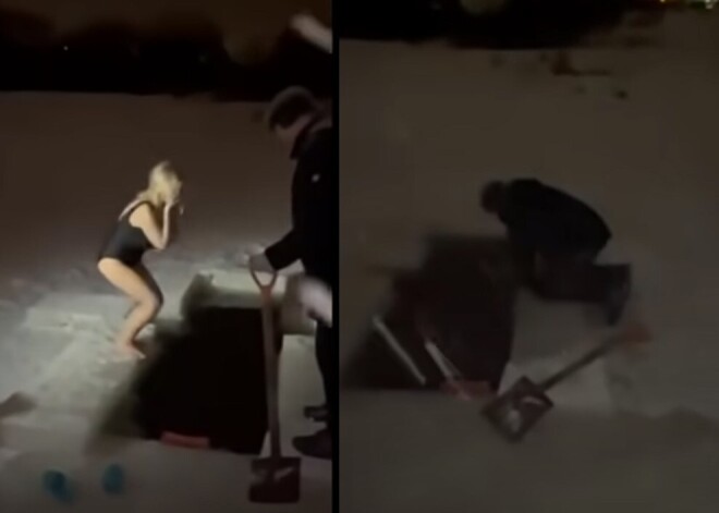 Шокирующее видео: женщина погибла на глазах у семьи, нырнув в прорубь на Крещение