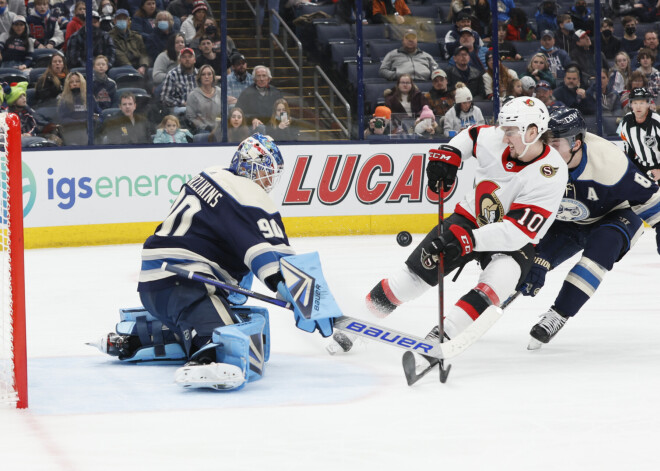 Merzļikins atvaira 31 metienu "Blue Jackets" zaudējumā pret "Senators"