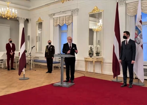 VIDEO: prezidents Levits nosauc Latvijas olimpiskos karognesējus