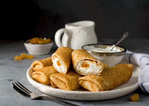 Pankūkas ar biezpienu