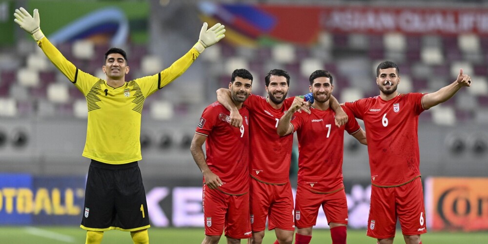 Irānas futbolisti pieveic Irāku un iekļūst 2022. gada Pasaules kausa finālturnīrā