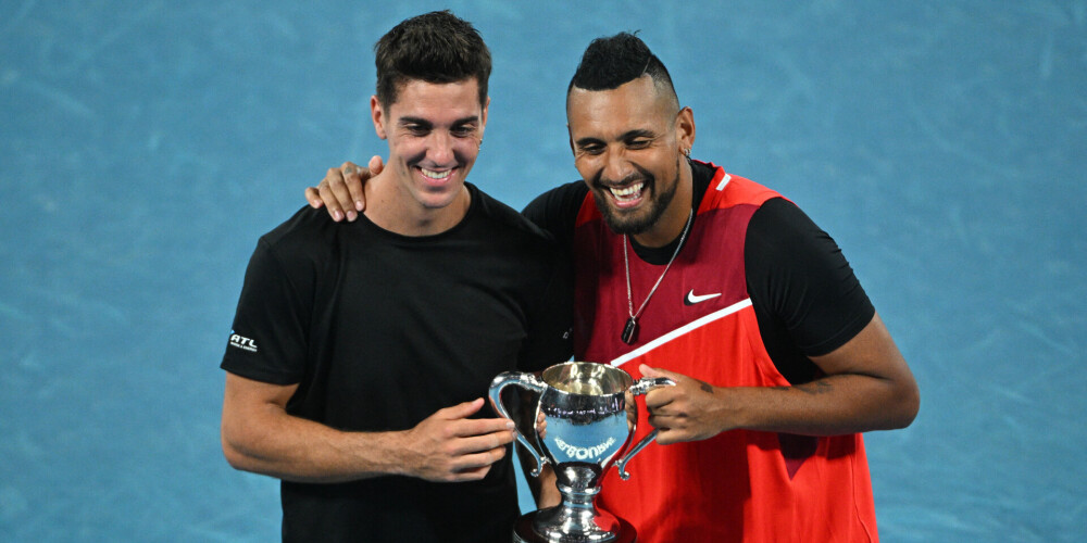 Vīriešu dubultspēlē "Australian Open" uzvar mājinieki Kiris un Kokinakis