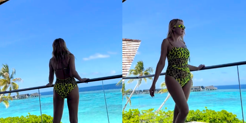 47-летняя Яна Рудковская в леопардовом купальнике показала свои формы