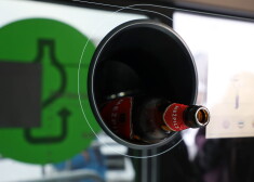 Depozīta iepakojumu automātiskā depozīta punkta taromāts.