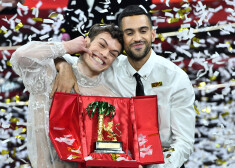 2022. gada starptautiskā dziesmu konkursa "Eirovīzija" dalībnieki "Mahmood & Blanco" no Itālijas.