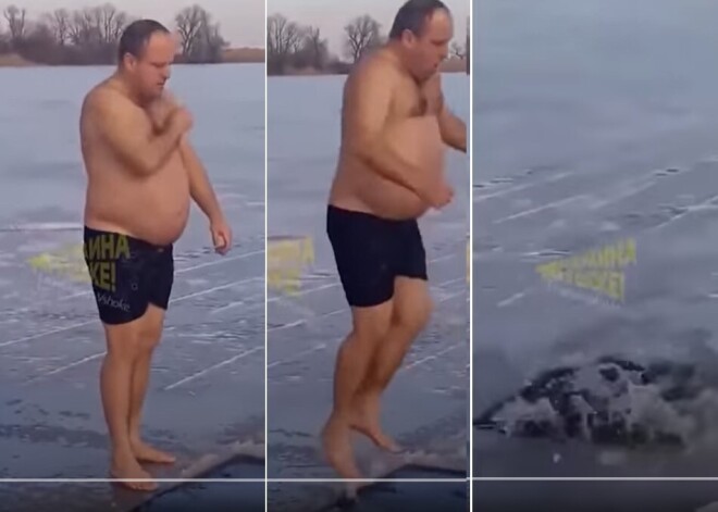 Перекрестился и нырнул: ради красивого видео мужчина прыгнул в прорубь и пропал