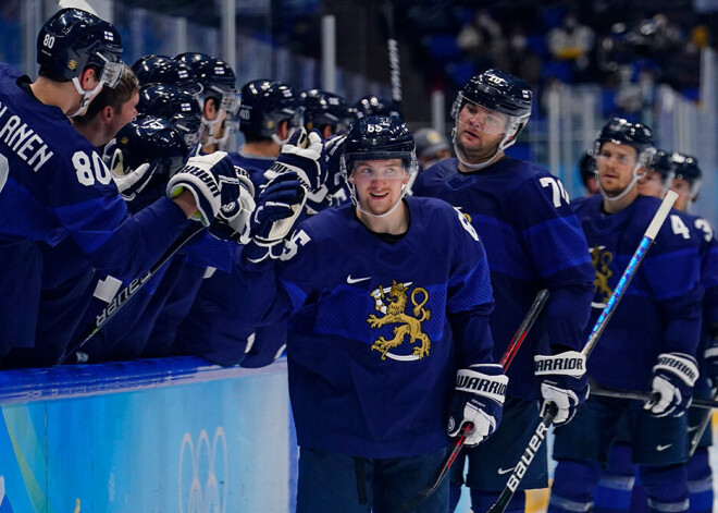 Latvijas izlases pretinieču cīņā Somija sagrauj Slovākiju; Manninens gūst "hat trick"