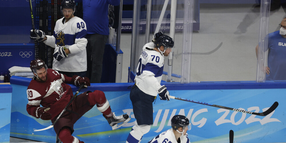 Laura Dārziņa nepatīkamā savainojuma brīdis.