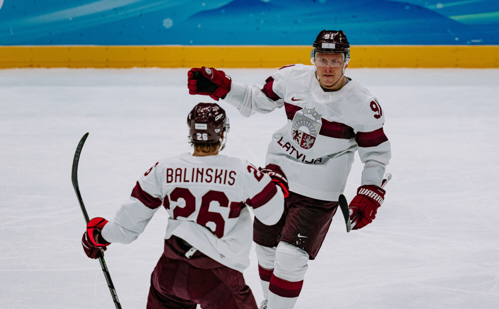 Latvijas izlasei olimpiskā hokeja apakšgrupu spēlēs otra labākā vairākuma realizācija