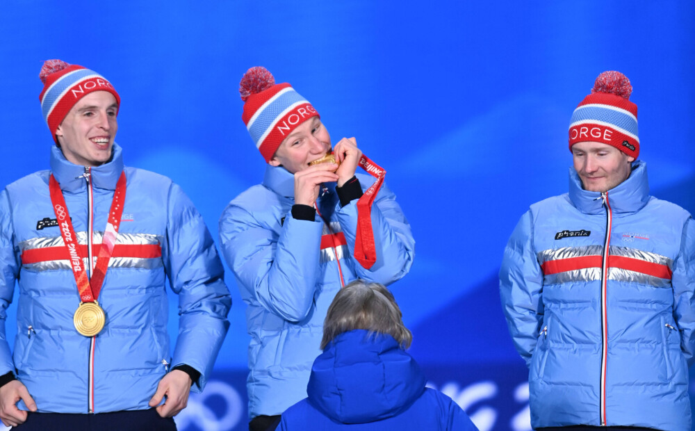 Norvēģija joprojām līdere Pekinas olimpisko spēļu medaļu tabulā