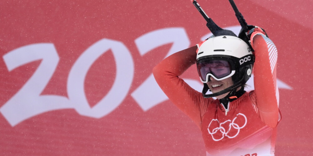 Šveices kalnu slēpotāja Mišele Gisina.