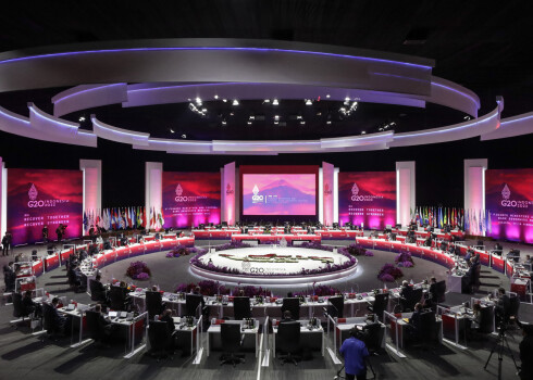G20 valstu finanšu ministru un centrālo banku vadītāju tikšanās Džakartā, Indonēzijā.