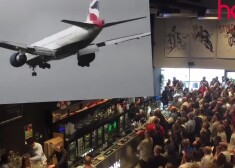 ВИДЕО: больше 100 000 смотрят трансляцию с посадкой самолетов в аэропорту в сильный шторм