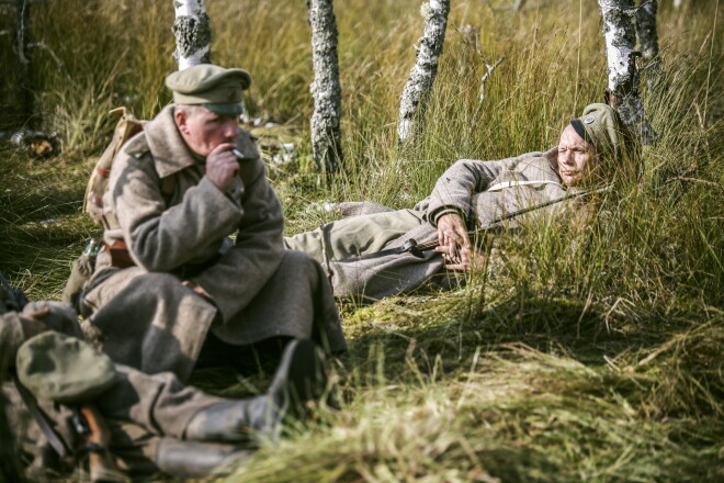 17.09.2017. Filmas "Dvçseïu putenis" uzòemðanas otrais posms. Kauja miglâ.