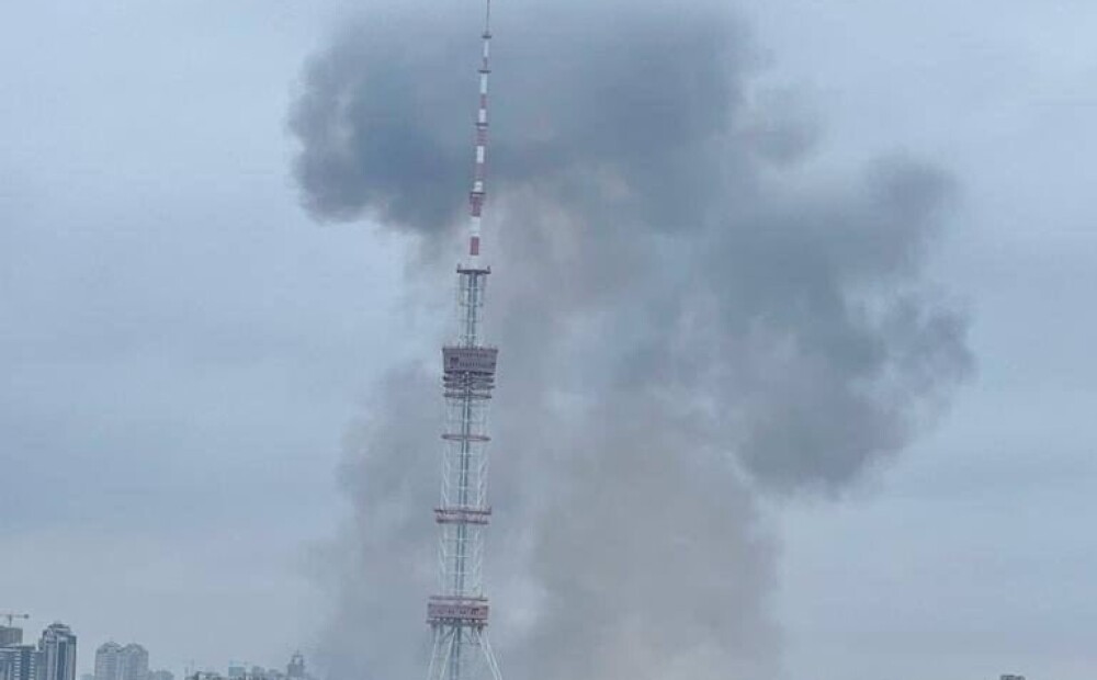 Okupanti uzbrukuši Kijevas televīzijas tornim