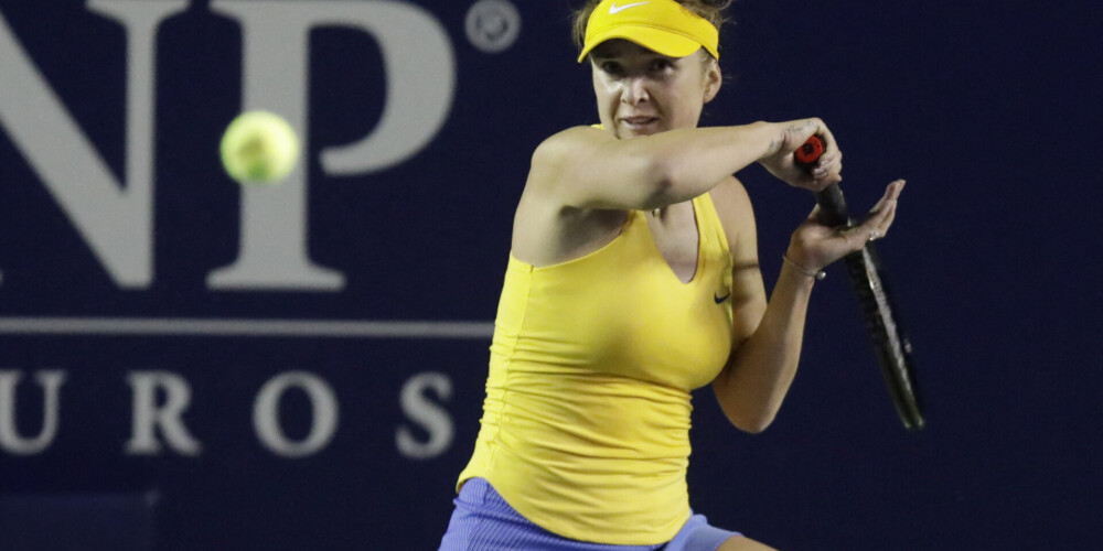 Ukrainas tenisiste Svitoļina Monterejas turnīrā sagrauj krievieti Potapovu