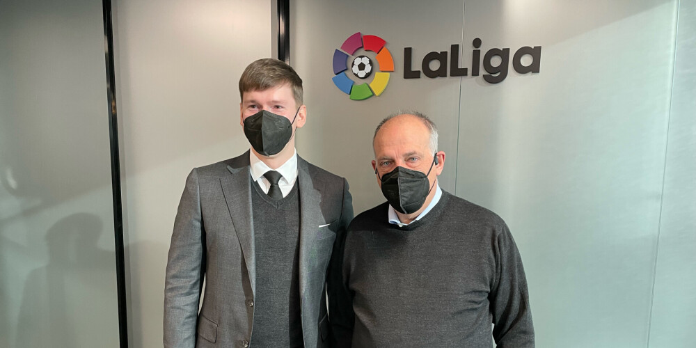 Biedrība "Latvijas Futbola Virslīga" un Spānijas "LaLiga" paraksta sadarbības memorandu