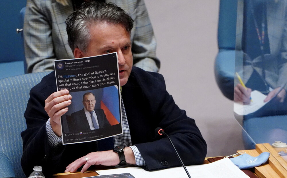 Ukrainas vēstnieks ANO iesaka krievu diplomātiem ārstēt garīgo veselību
