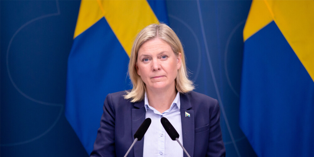Zviedrijas premjerministre noraida opozīcijas aicinājumu iestāties NATO