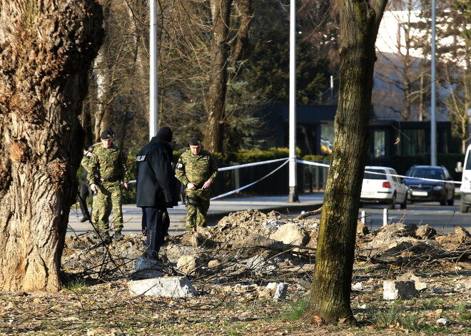 Zagrebā no debesīm nokritis Krievijā ražots drons