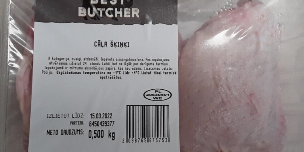 Продовольственно-ветеринарная служба предупреждает: сальмонелла обнаружена в мясе птицы из Польши