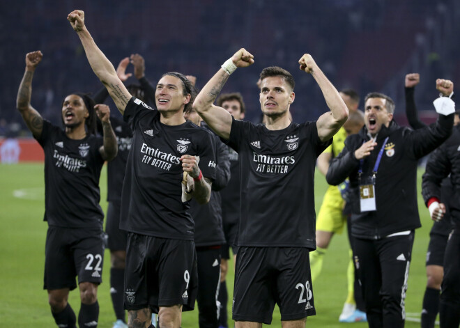 "Benfica" un Madrides "Atletico" iekļūst UEFA Čempionu līgas ceturtdaļfinālā