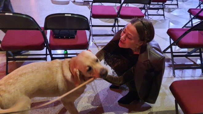 Suns ir uzmanības lokā. Pabužināt viņu steidz arī aktrise Maija Doveika.