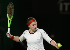 Latvijas vadošā tenisiste Aļona Ostapenko.