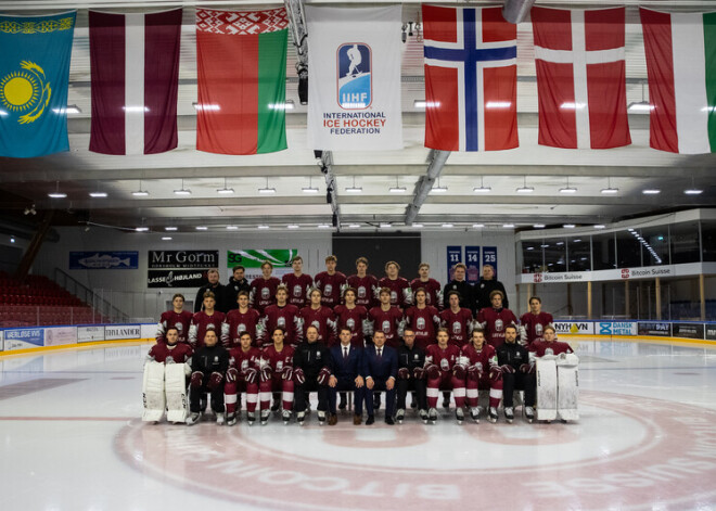 Latvijas U-20 hokeja izlasei piešķirta vieta šī gada pasaules junioru čempionātā