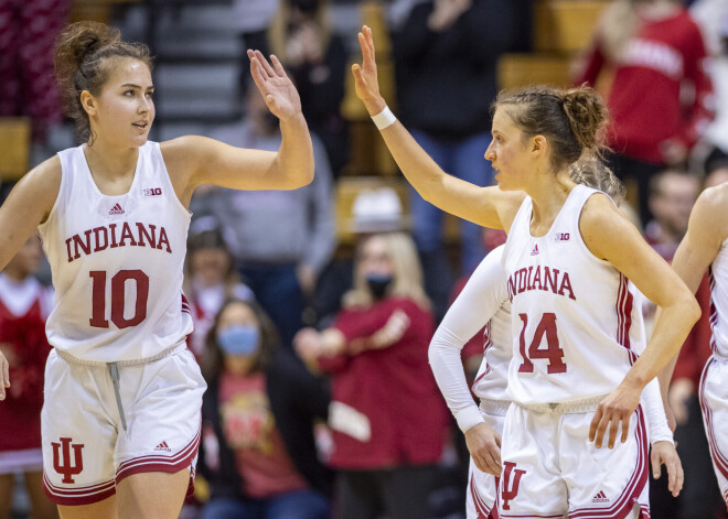 Aleksa Gulbe palīdz Indiānas Blumingtonas Universitātes komandai pārvarēt NCAA "marta trakuma" pirmo kārtu