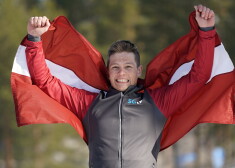 Distanču slēpotājs Kaparkalējs izcīna Latvijai zeltu Eiropas Jaunatnes ziemas Olimpiādē