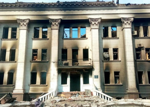 Sabombardētais Mariupoles Drāmas teātris