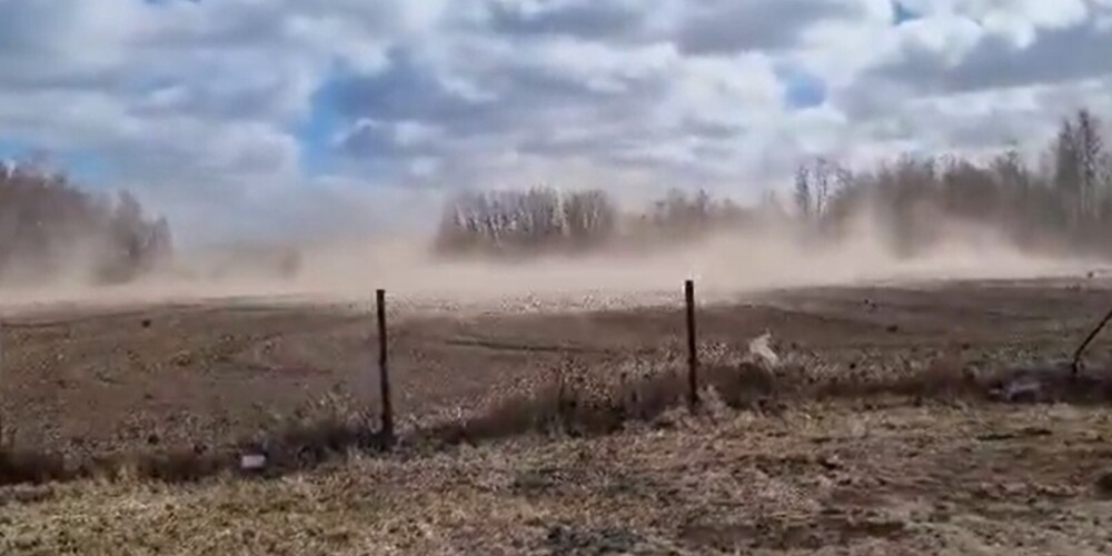 "Ветер сдул теннисный корт и повалил деревья": в соцсетях публикуют видео "песчаных бурь"