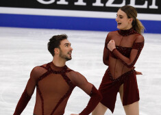 Olimpiskie čempioni Gabriela Papadakis un Gijoms Sizerons.