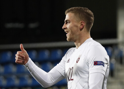 Latvijas futbola izlase pārbaudes spēlē pieveic Azerbaidžānu
