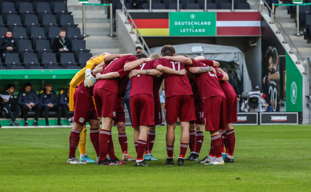 Latvijas U-21 futbola izlase Eiropas čempionāta kvalifikācijas mačā nespēj pieveikt Sanmarīno
